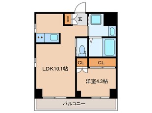 プレデパルク３の物件間取画像